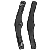 Dressage Girth Contour Half Moon Leather Black Dressage Girth Contour Half Moon Leather Black