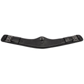 Dressage Girth Contour Half Moon Leather Black Dressage Girth Contour Half Moon Leather Black