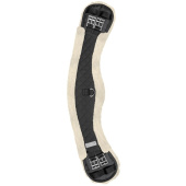 Dressage Girth Half Moon Faux Fur Black/Natural Dressage Girth Half Moon Faux Fur Black/Natural