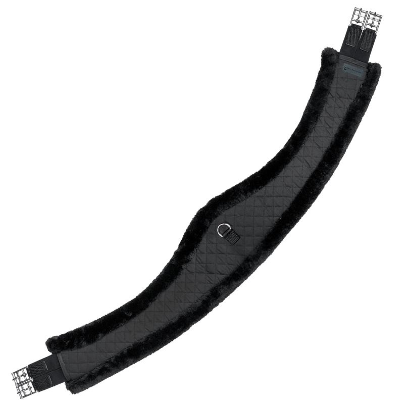 Girth Half Moon Faux Fur Black/Black