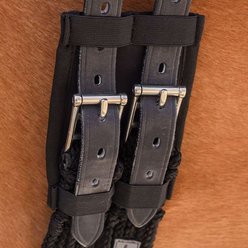Buckle Guard for Dressage Girth Black