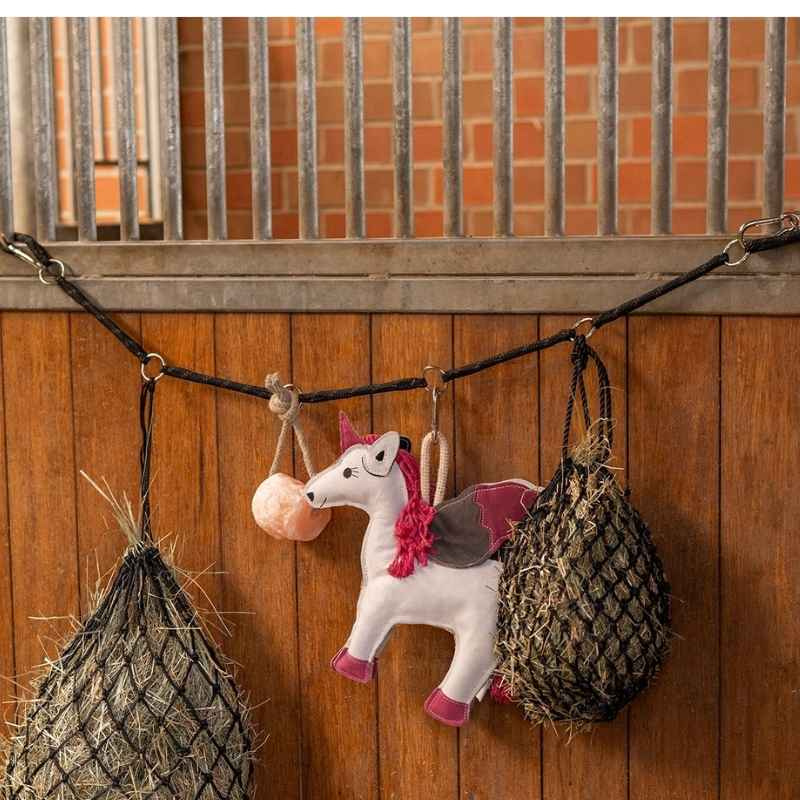 Hanging Rope with Rings Flexible Black