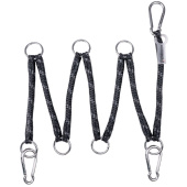 Hanging Rope with Rings Flexible Black Hanging Rope with Rings Flexible Black