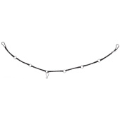 Hanging Rope with Rings Flexible Black Hanging Rope with Rings Flexible Black