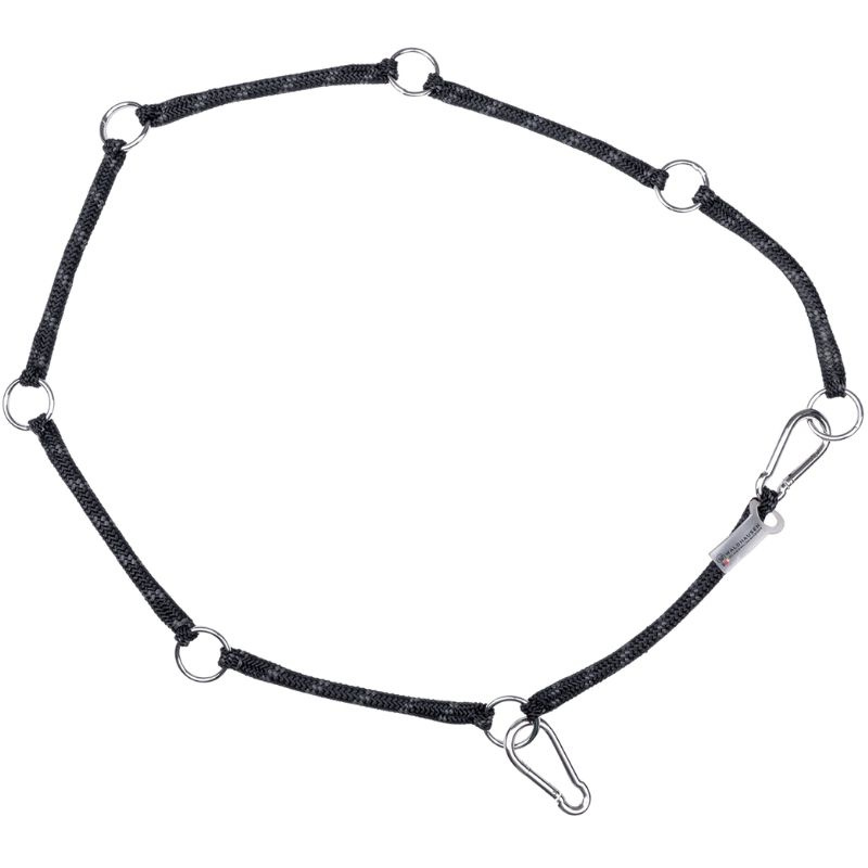 Hanging Rope with Rings Flexible Black