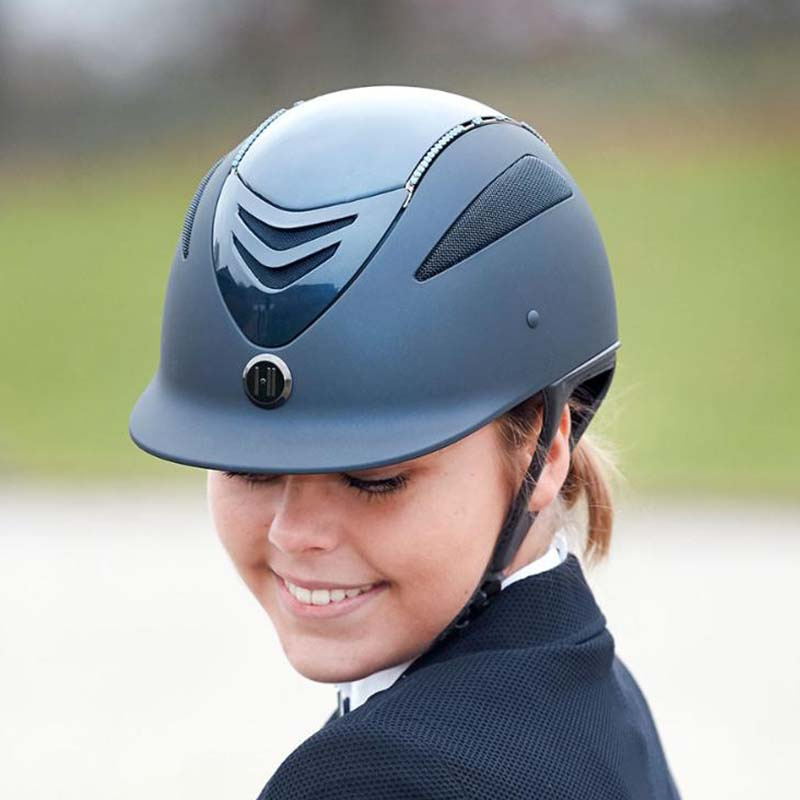 Riding Helmet Mips Defender 0Glossy Top Swarovski Navy