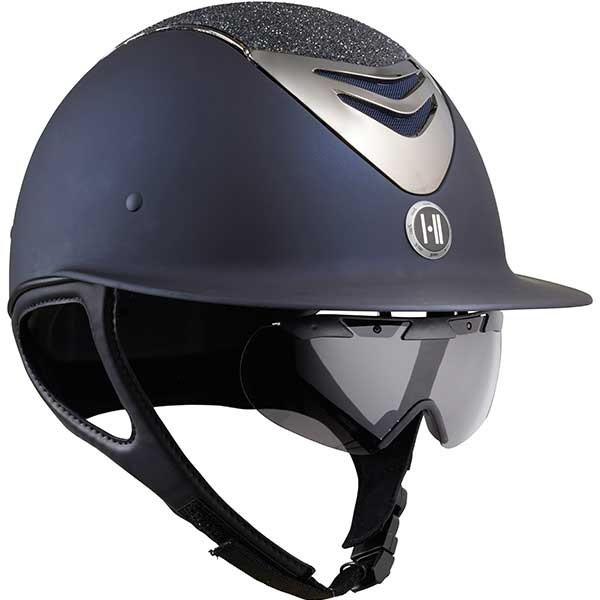 Riding Helmet Yellow Goggles