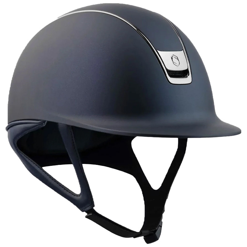 Riding Helmet Shadowmatt 2.0 Black Chrome Navy Blue 