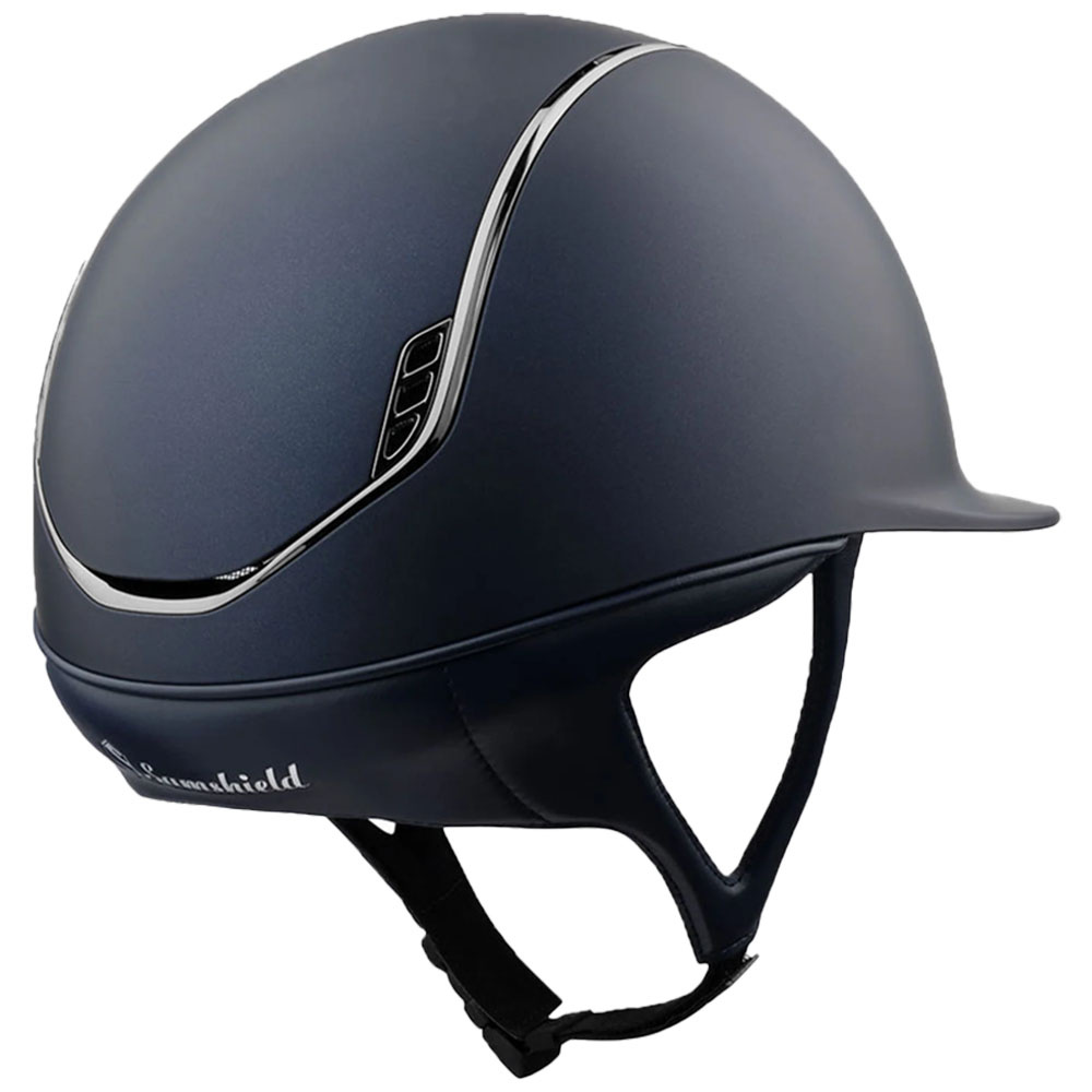 Riding Helmet Shadowmatt 2.0 Black Chrome Navy Blue 