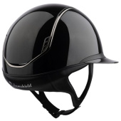 Riding Helmet Miss Shield Glossy 2.0 Black Chrome Black Riding Helmet Miss Shield Glossy 2.0 Black Chrome Black