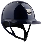 Riding Helmet Miss Shield Glossy 2.0 Black Chrome Navy Blue Riding Helmet Miss Shield Glossy 2.0 Black Chrome Navy Blue
