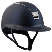Riding Helmet Miss Shield Shadowmatt 2.0 Black Chrome Navy Blue Riding Helmet Miss Shield Shadowmatt 2.0 Black Chrome Navy Blue