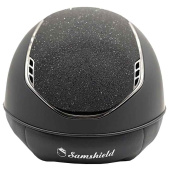 Riding Helmet Miss Shield Shadowmatt Crystal Fabric 2.0 Black Riding Helmet Miss Shield Shadowmatt Crystal Fabric 2.0 Black