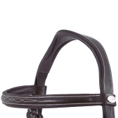 Anatomical Bridle Luxury Stitched Dark Brown Anatomical Bridle Luxury Stitched Dark Brown