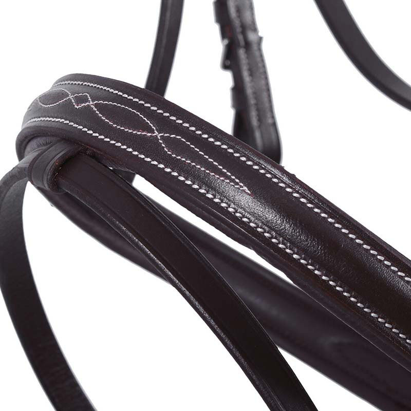 Anatomical Bridle Luxury Stitched Dark Brown