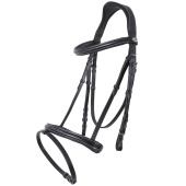 Anatomical Bridle Luxury Stitched Black Anatomical Bridle Luxury Stitched Black