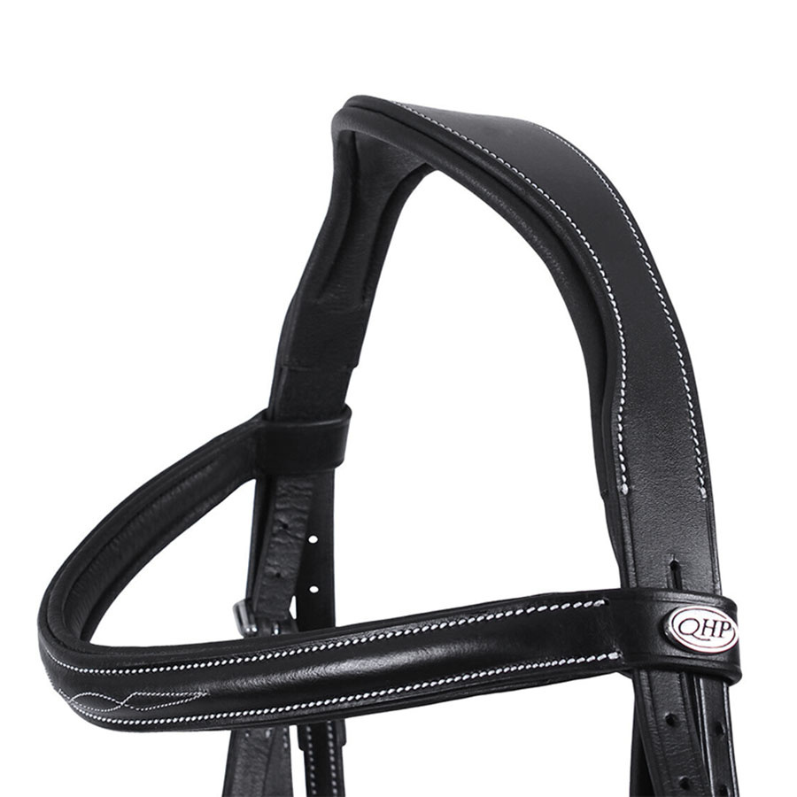 Anatomical Bridle Luxury Stitched Black