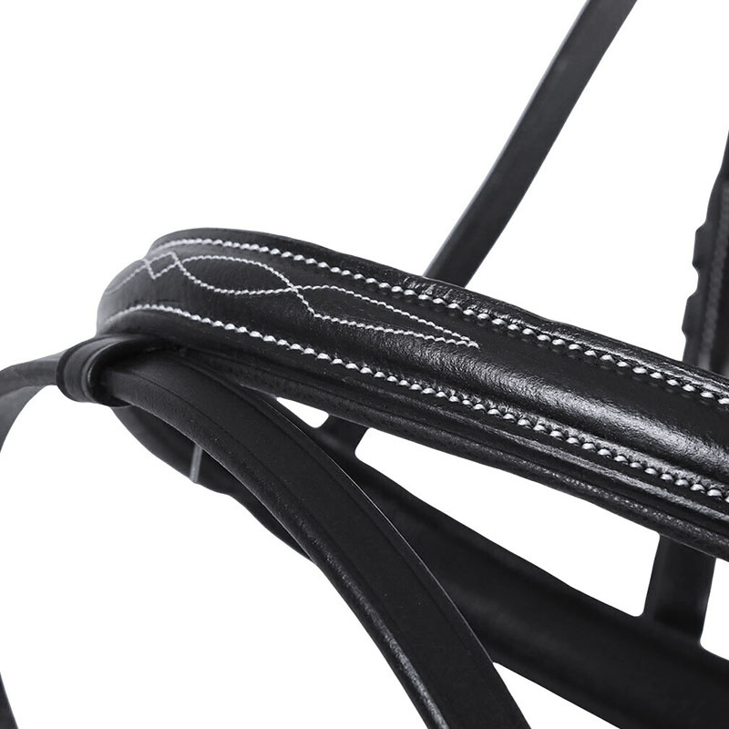 Anatomical Bridle Luxury Stitched Black