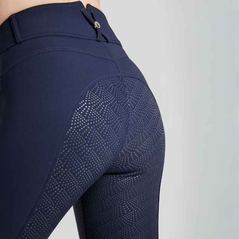 Riding Breeches Megan Yati Full Grip Navy Blue