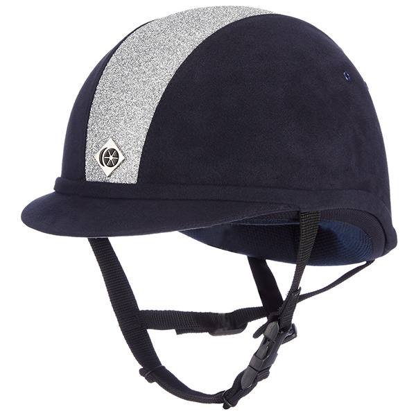 Riding Helmet YR8 Sparkling Navy/Silver