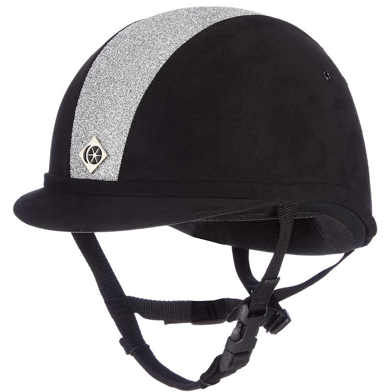 Riding Helmet YR8 Sparkling Black/Silver