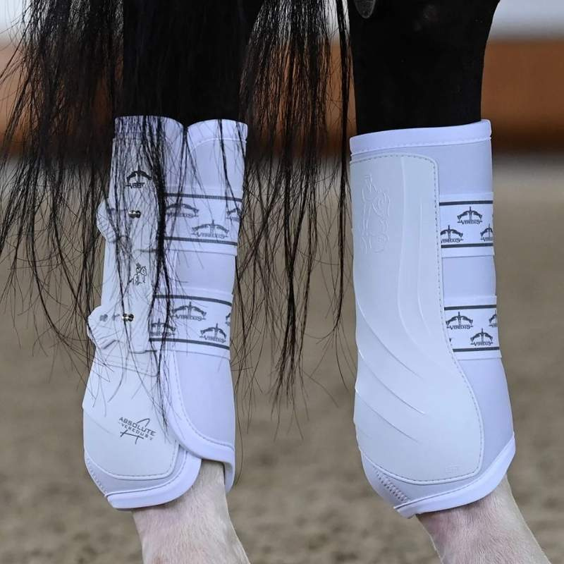 Dressage Boots Absolute Rear Elastic White