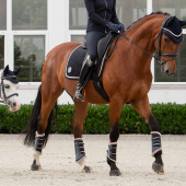 Dressage Saddle Pad Velvet Emblem Heritage Navy Blue Dressage Saddle Pad Velvet Emblem Heritage Navy Blue