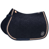 Allround Saddle Pad Shetty Velvet Emblem Heritage Navy Blue Allround Saddle Pad Shetty Velvet Emblem Heritage Navy Blue