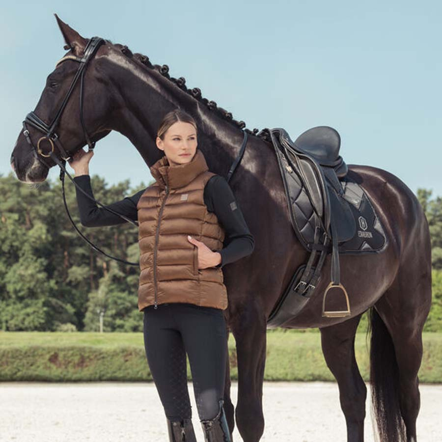 Dressage Saddle Pad Bicross Mattgloss Black