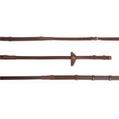 Rubber Reins with Stoppers Eccelente Brown Rubber Reins with Stoppers Eccelente Brown
