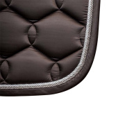 Dressage Saddle Pad Glossy Wave Brown Dressage Saddle Pad Glossy Wave Brown