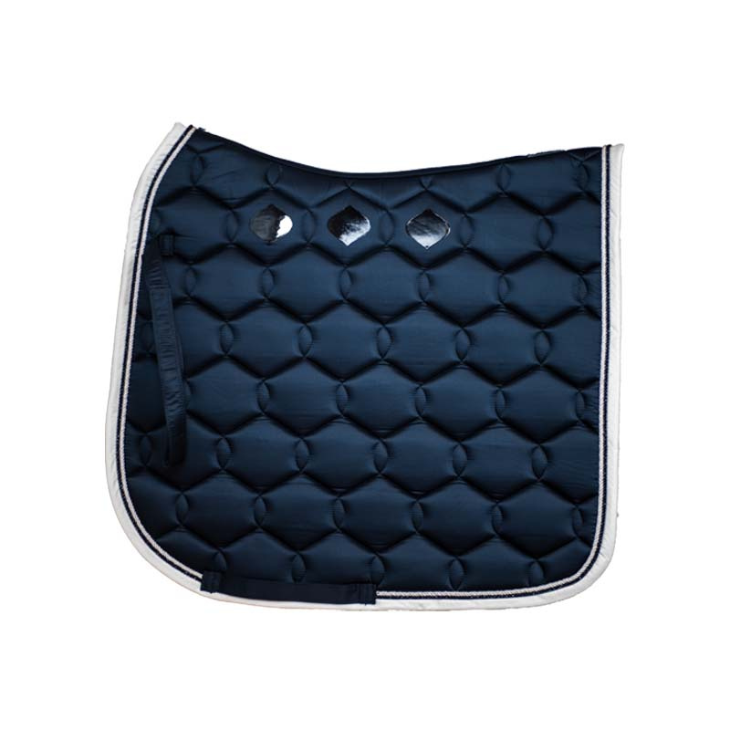 Dressage Saddle Pad Glossy Wave Navy