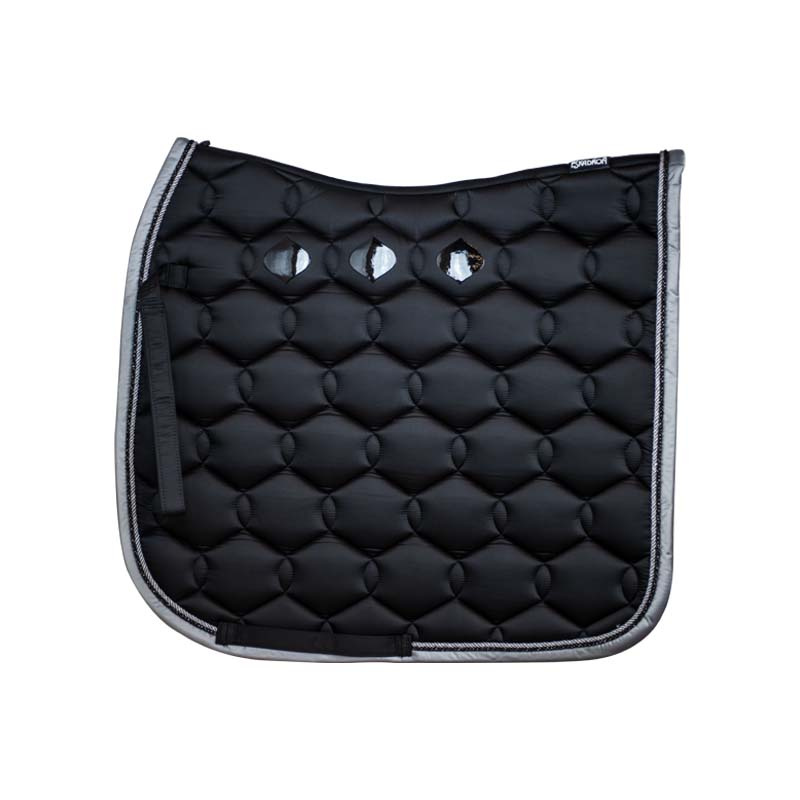Dressage Saddle Pad Glossy Wave Black