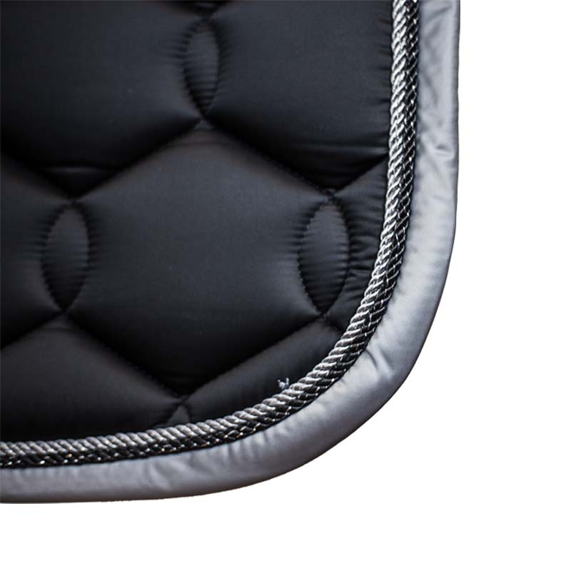 Dressage Saddle Pad Glossy Wave Black