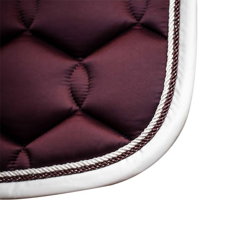 Dressage Saddle Pad Glossy Wave Wine Red