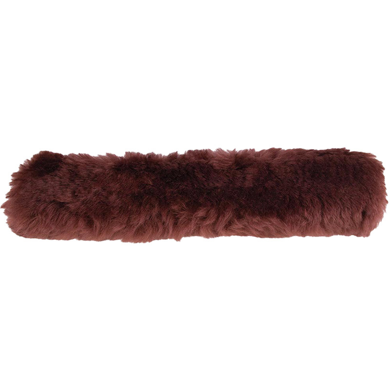 Noseband Cover Sheepskin Brown