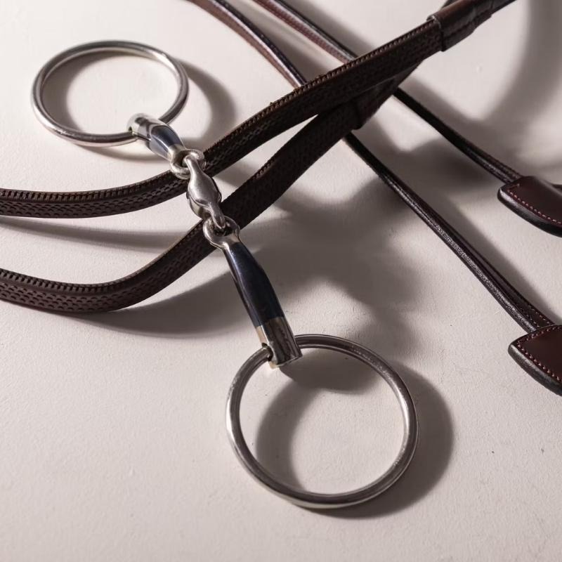 Snaffle Double Jointed Loose Ring Sweet Iron 14mm