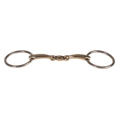 Snaffle Double Jointed Loose Ring Sweet Copper 16mm Snaffle Double Jointed Loose Ring Sweet Copper 16mm