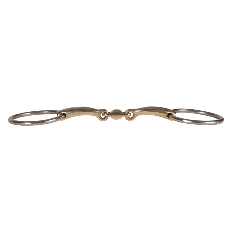 Snaffle Double Jointed Loose Ring Sweet Copper 16mm