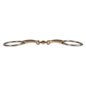 Snaffle Double Jointed Loose Ring Sweet Copper 16mm Snaffle Double Jointed Loose Ring Sweet Copper 16mm