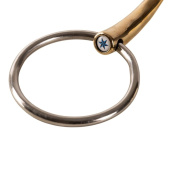 Snaffle Double Jointed Loose Ring Sweet Copper 16mm Snaffle Double Jointed Loose Ring Sweet Copper 16mm