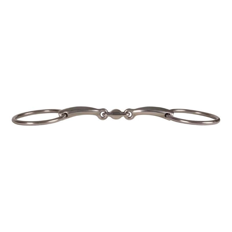 Snaffle Double Jointed Loose Ring Stainless Steel 16mm