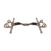 Fullcheek Gag Bit Double Jointed Sweet Iron 16mm Fullcheek Gag Bit Double Jointed Sweet Iron 16mm