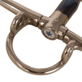 Fullcheek Gag Bit Double Jointed Sweet Iron 16mm Fullcheek Gag Bit Double Jointed Sweet Iron 16mm