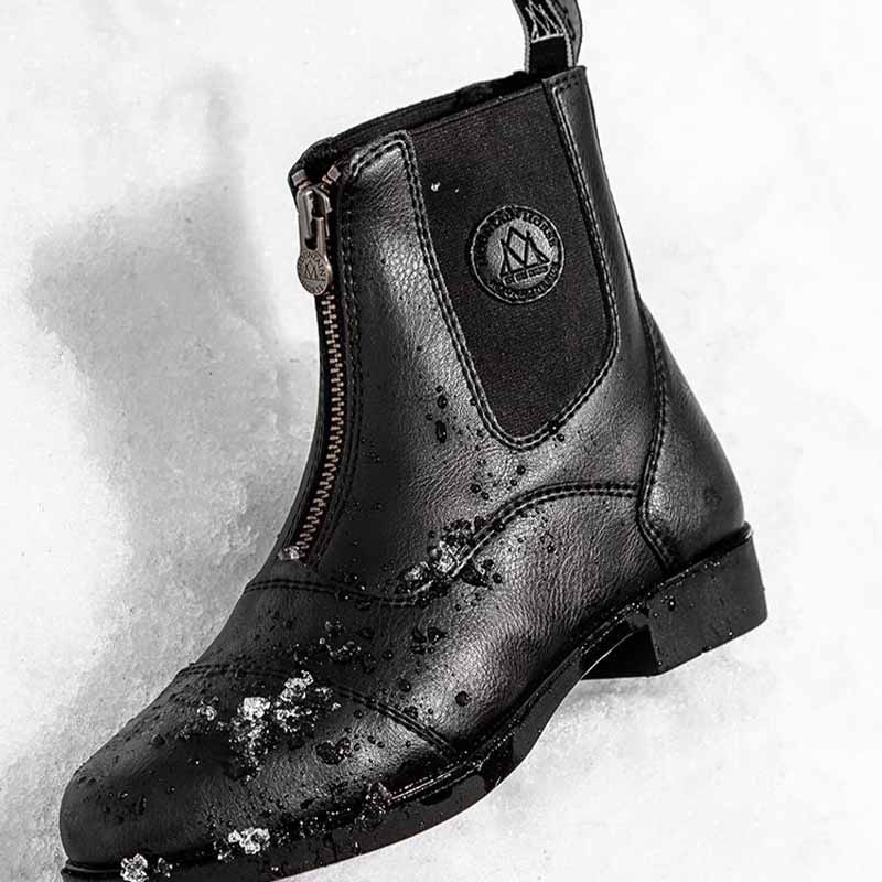 Junior Winter Paddock Boots Veganza Young Winter Black