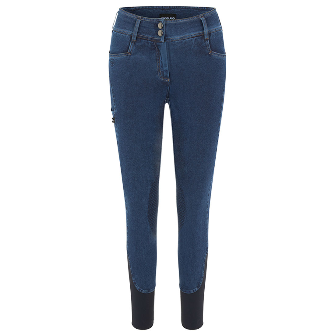 Riding Breehes KLKayce Denim Knee Grip Dark Denim