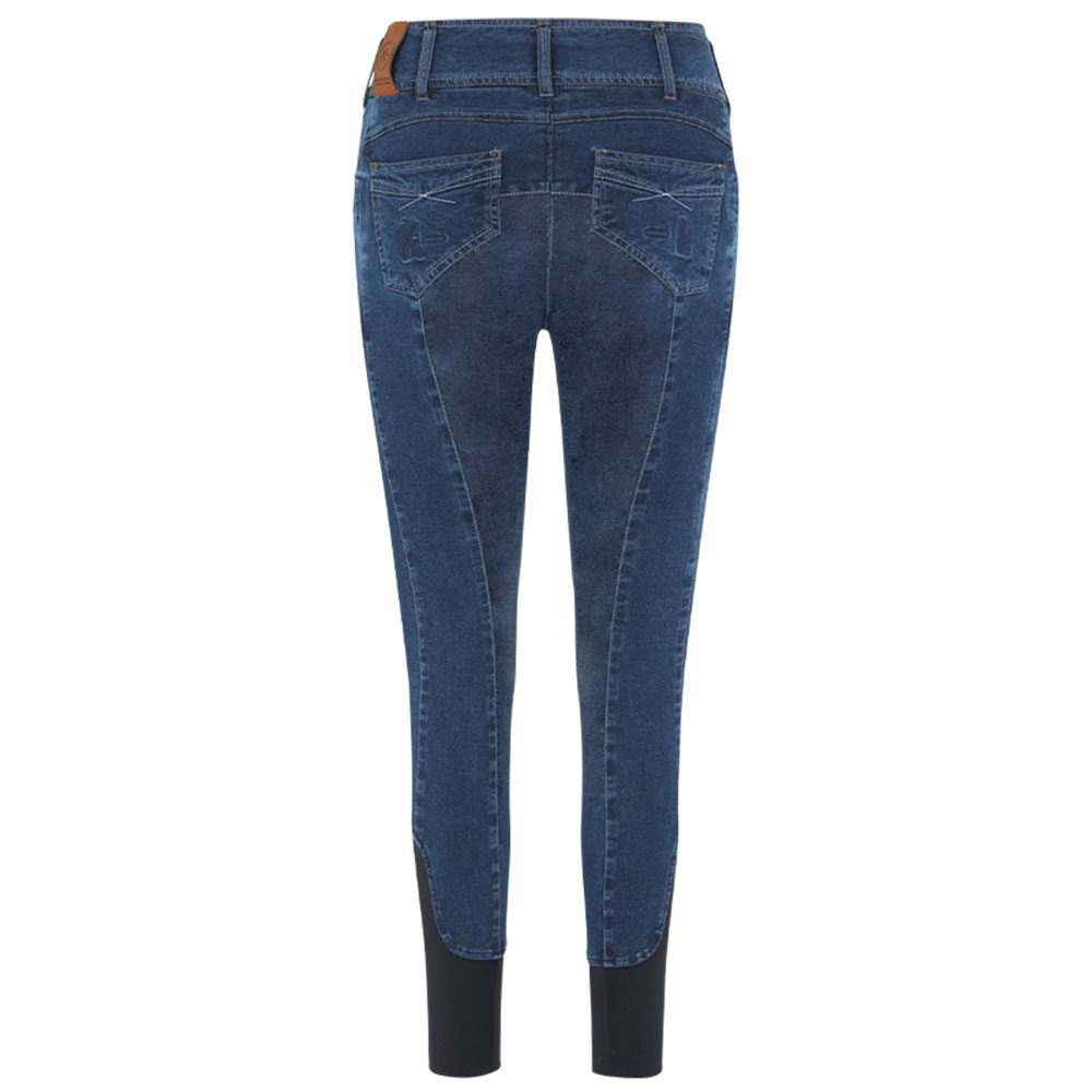 Riding Breehes KLKayce Denim Knee Grip Dark Denim