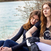 Riding Breehes KLKayce Denim Knee Grip Dark Denim Riding Breehes KLKayce Denim Knee Grip Dark Denim