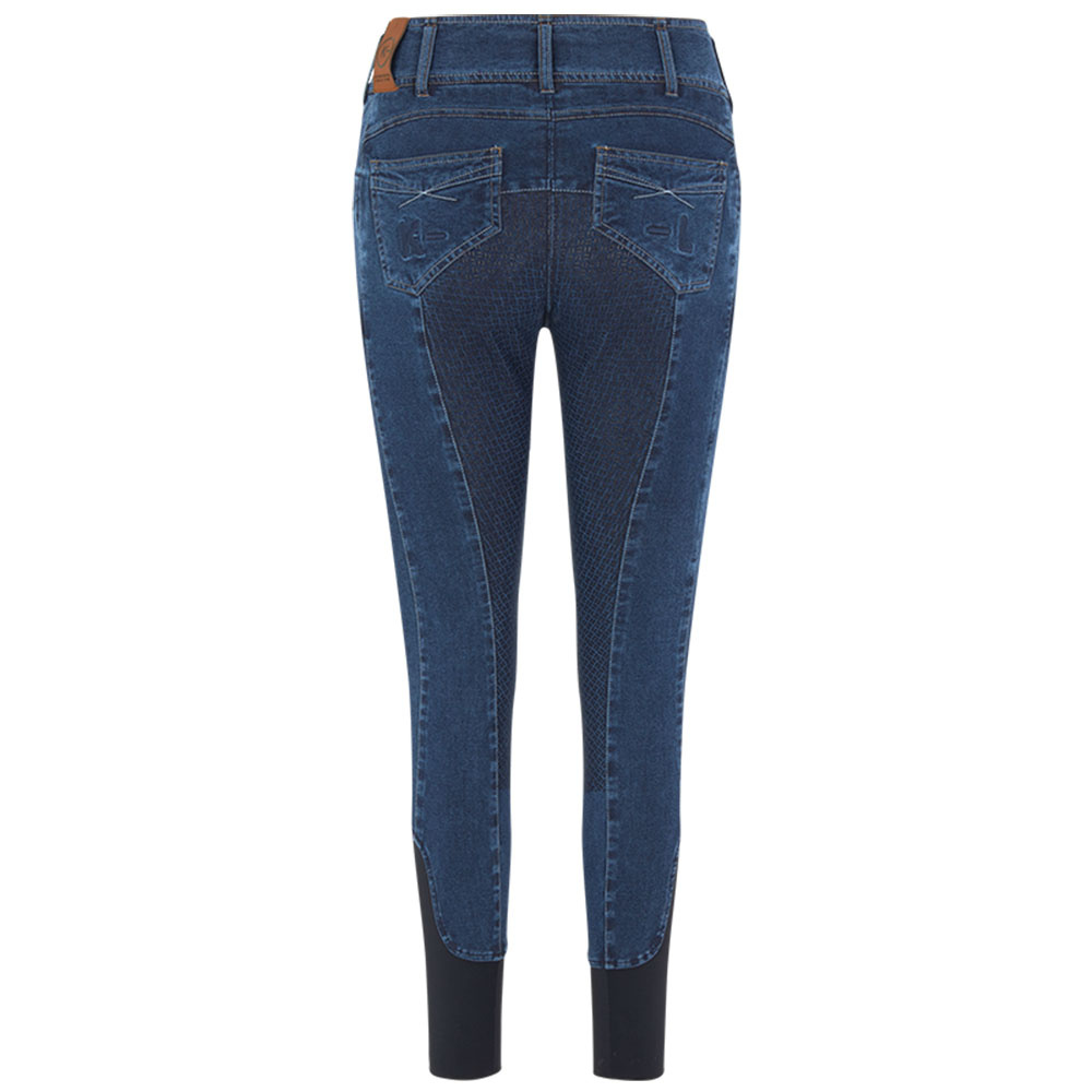 Riding Breehes KLKayce Denim Full Grip Dark Denim