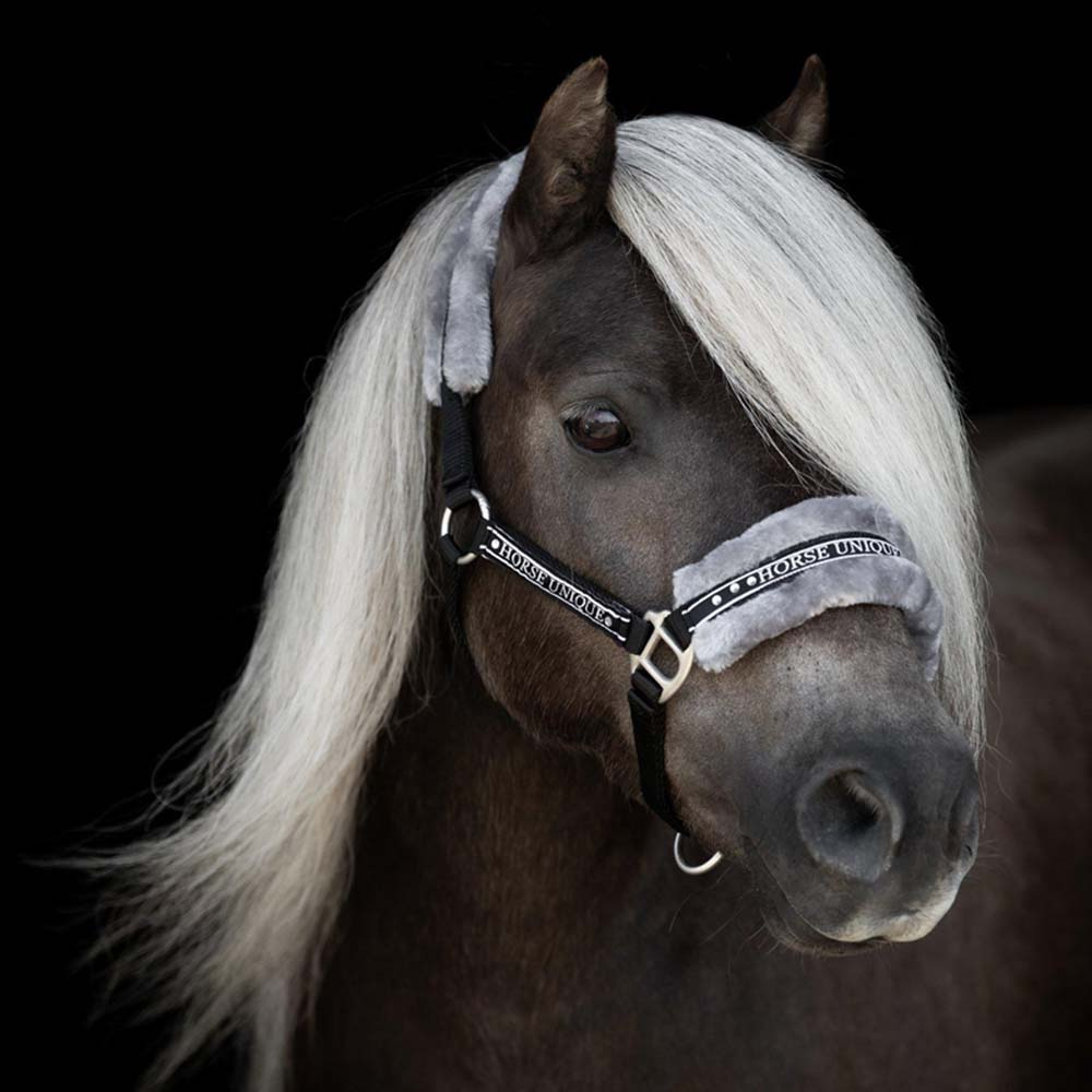 Halter with Fleece Black/Grey